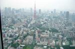 六本木ヒルズ　最上階展望台から見た東京タワー